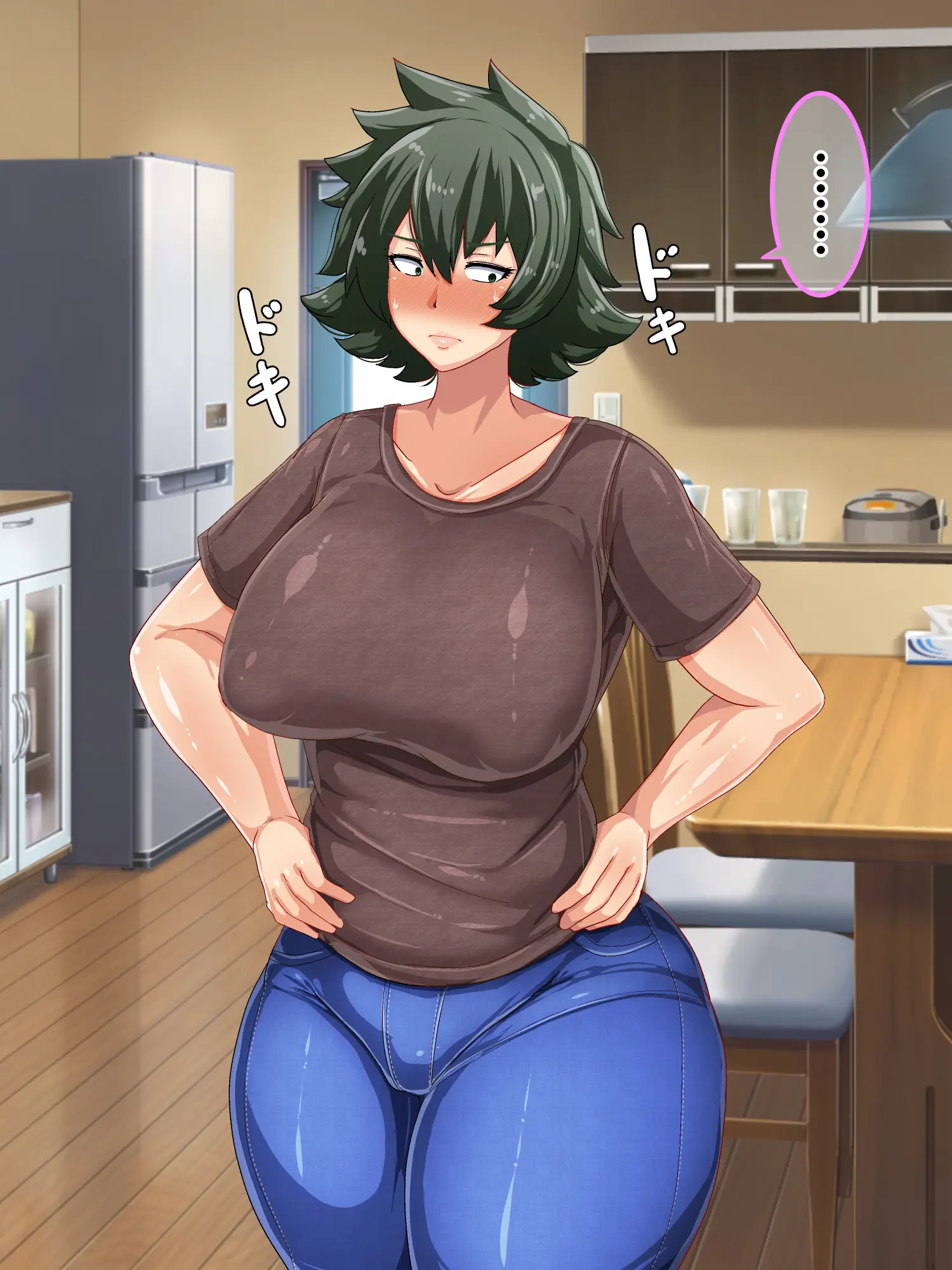 Otokomasari Na Kaa-Chan Ni "Doutei-Zai" Kaihi No Tame Ni Sex Shite Morau Hanashiㅣ여장부 엄마와 『동정죄』회피를 위해 섹스하는 이야기